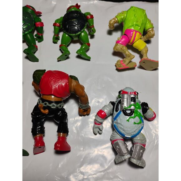 Lot of 8 Vintage Teenage Mutant Ninja Turtles Broken Figures Good For Parts - Picture 12 of 13